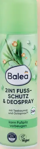 Balea ochranný dezodorant v spreji na nohy 2v1