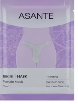 Asante BIKINI textilná intímna telová maska