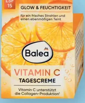 Balea VITAMIN C Denný pleťový krém s OF 15
