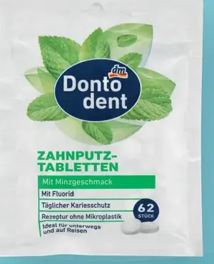 Dontodent tablety na čistenie zubov