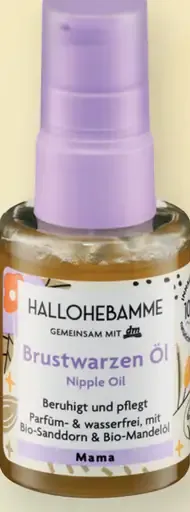 HALLOHEBAMME Olej na bradavky