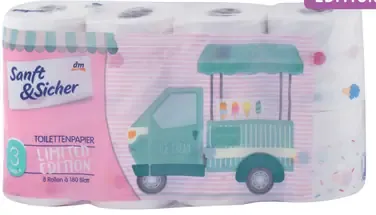 Sanft&Sicher RECYCLING 3-vrstvový toaletný papier