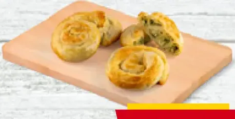 Burek syrovo-špenátový slimák z lístkového cesta