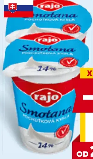 Rajo smotana kyslá 14%