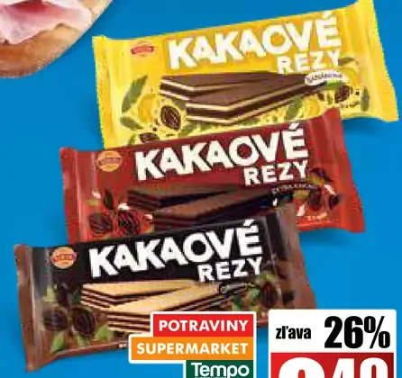Kakaové Rezy 3 druhy