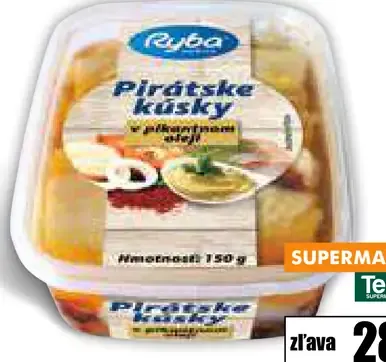Ryba Pirát ske kúsky v pikantnom oleji