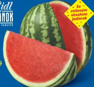 Červená dyňa bezjadierková