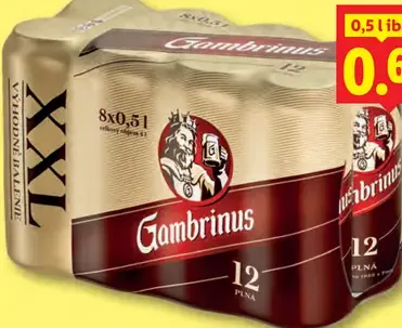Gambrinus 12° plechovka