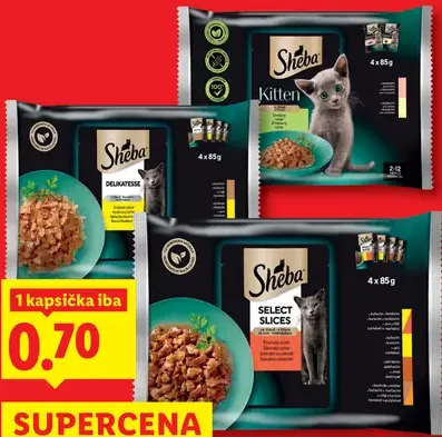 Sheba kapsičky pre mačiatka