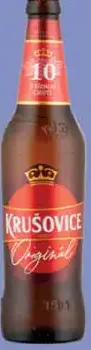 Krušovice 10° fľaša plechovka
