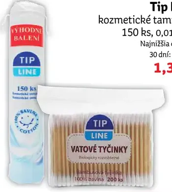 Tip Line hygienické vreckovky 2-vrstvové