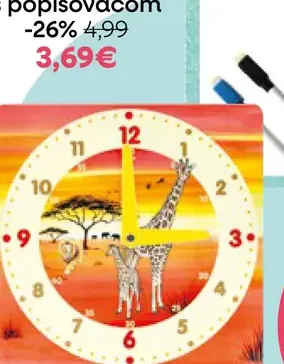 Školské papierové hodiny