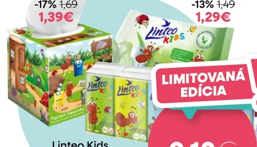 Linteo Kids hygienické vreckovky 3-vrstvové