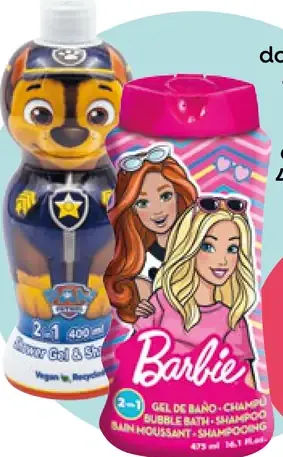 Barbie 2v1 pena do kúpeľa/šampón