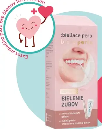 Biela Perla bieliace pero s bieliacim gélom a zubná pasta