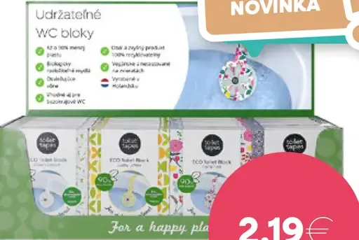 Toilet tapes ekové WC bloky