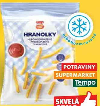 Hranolky hlbokozmrazené, predsmažené