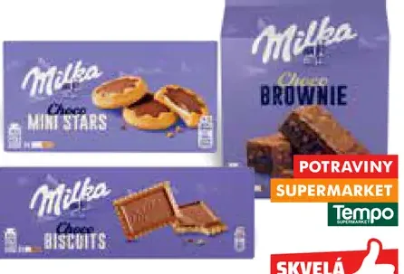 Milka Choco Brownie/Mini Stars/ChocoBiscuit sušienky