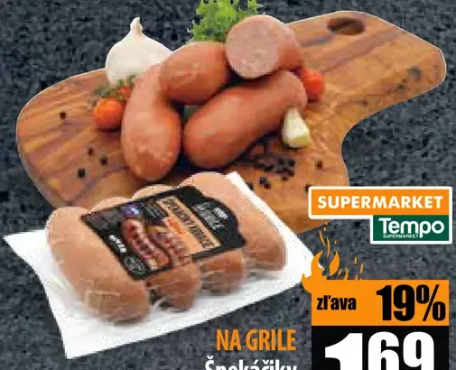 Na gril Špekáčky kuracie údené