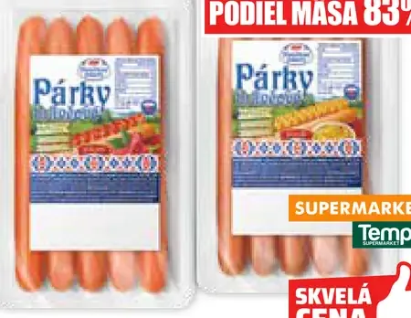 Mamičkine dobroty Bravčové párky 2 druhy