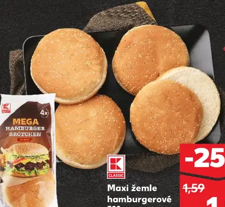 Maxi žemle hamburgerové