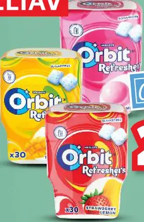 Orbit Refreshers Draže žuvačky