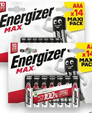 Energizer Max Alkine Batérie AA alebo AAA