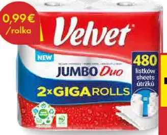 Kuchynské utierky Jumbo 2-vrstvové Velvet