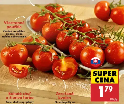 Z našej zeme Paradajky cherry chrumkavé