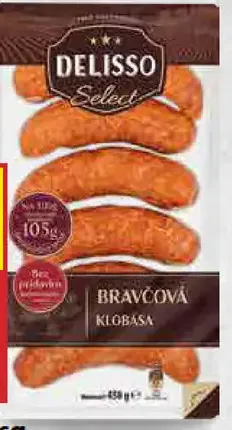 Bravčová klobása Delisso Select