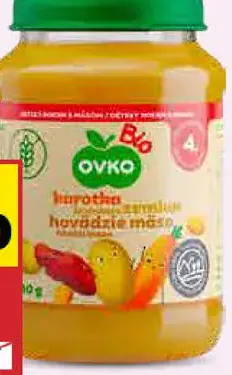 OVKO Príkrm karotka, zemiak, hovädzie mäso Bio