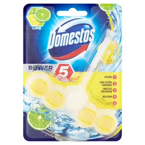 Domestos Power 5 Lime tuhý WC blok