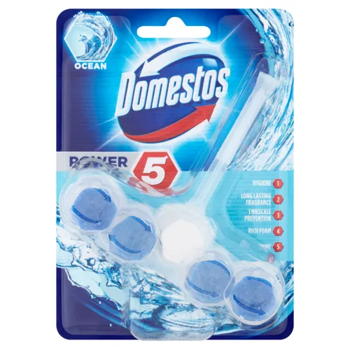 Domestos Power 5 Ocean tuhý WC blok