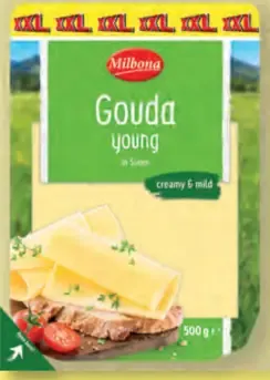Milbona Gouda bloček