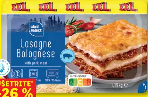 Chef Select lasagne Bolognese
