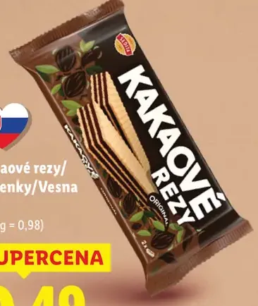 Kakaové rezy Kávenky/Vesna