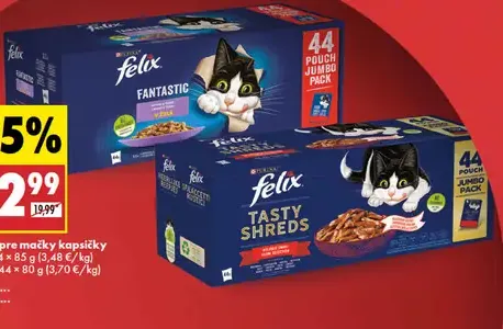 Felix Krmivo pre mačky kapsičky v šťave