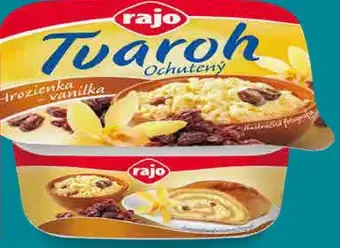 Rajo Tvaroh vanilkový s hrozienkami hrudkovitý