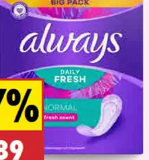 Always Slipové vložky Daily rôzne druhy