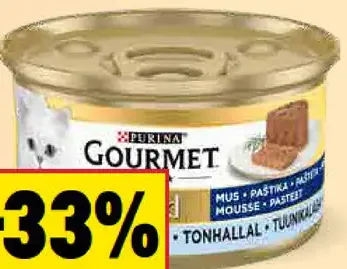 Gourmet Krmivo pre mačky v konzerve paštéta tuniak
