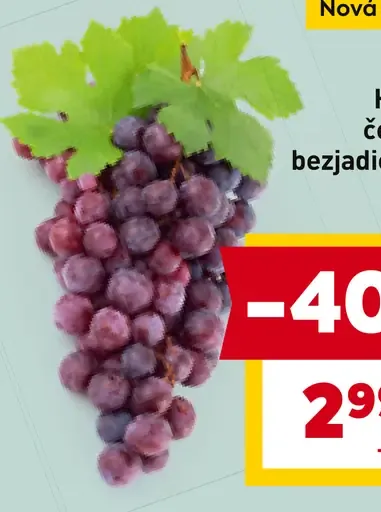 Hrozno červené bezjadierkové