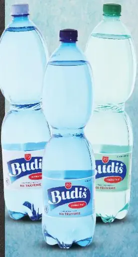 Minerálna voda Budiš rôzne druhy