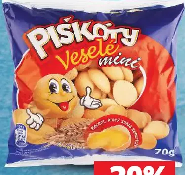 Piškóty Veselé mini minipiškóty