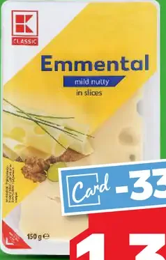 Classic Emmental 45% plátky