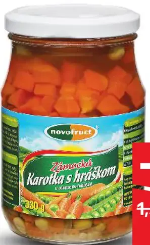 Novo Fruct Karotka s hráškom