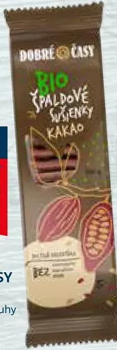 DOBRÉ ČASY Špaldové Sušienky Kakao