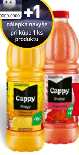 Cappy džús pomaranč, pulpy, grep pulpy