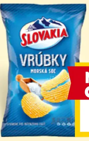 Slovakia vrúbky zemiakové lupienky s morskou soľou