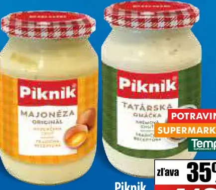 Piknik Originálna majonéza Tatárska omáčka