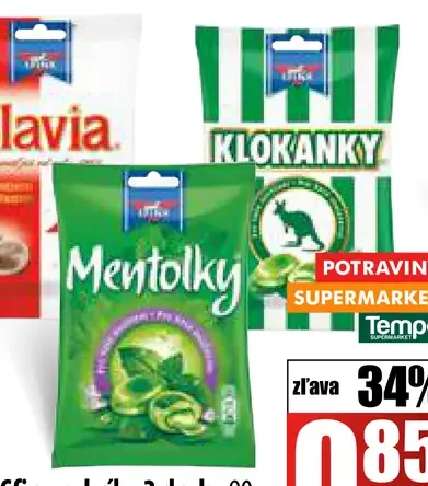 Slavia Klokanky cukríky